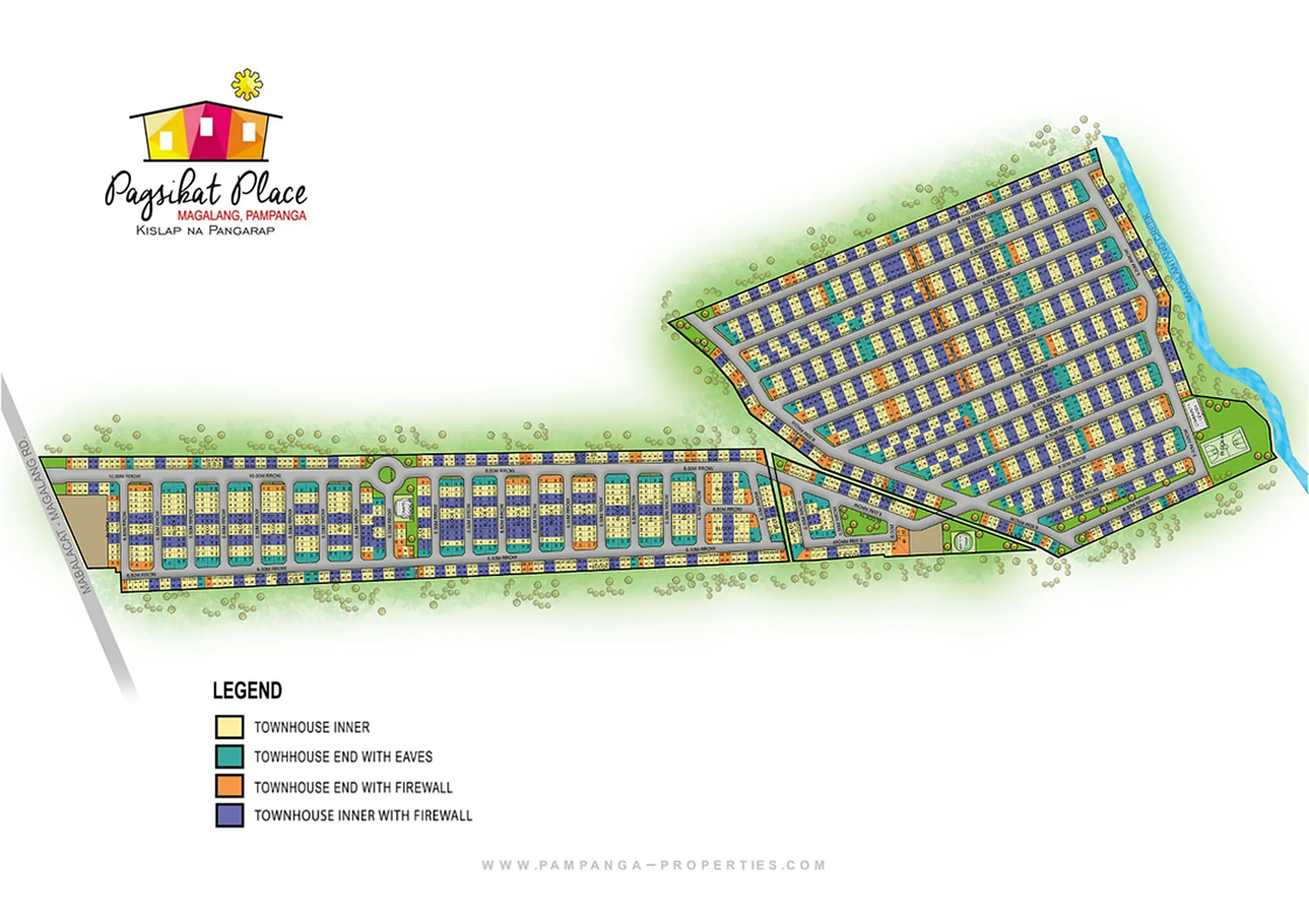 Site development plan ng Pagsikat Place, Magalang, Pampanga